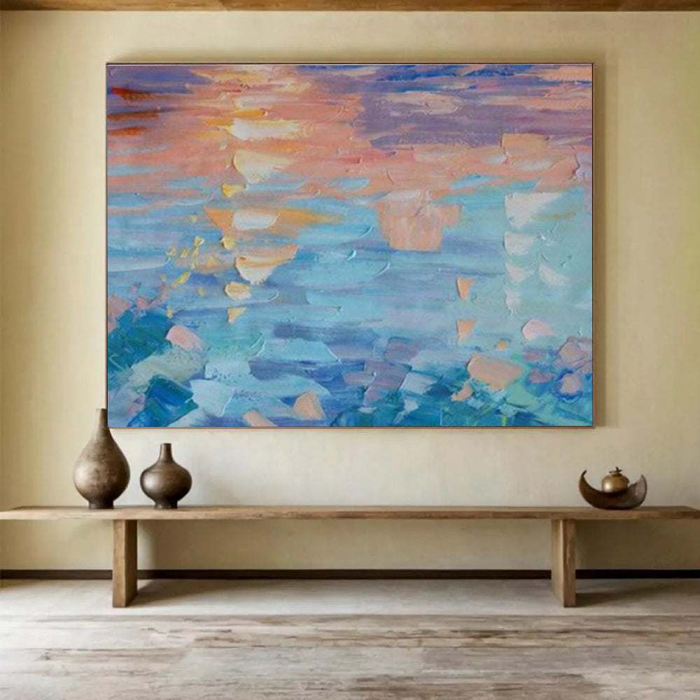 below wall art